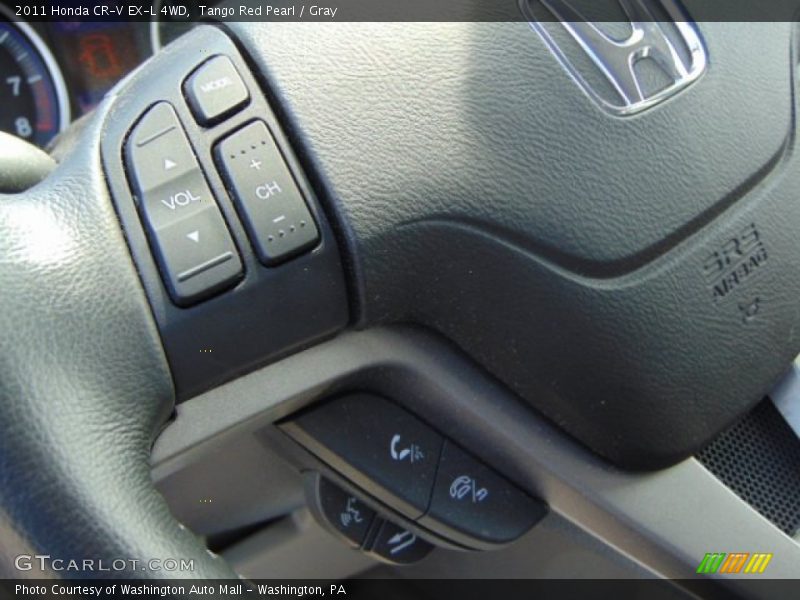 Tango Red Pearl / Gray 2011 Honda CR-V EX-L 4WD