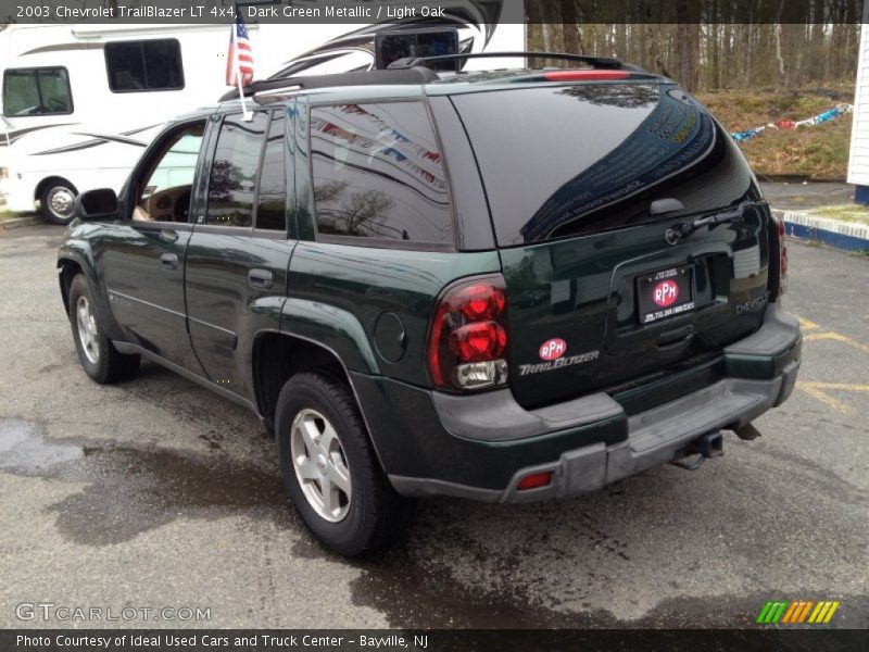 Dark Green Metallic / Light Oak 2003 Chevrolet TrailBlazer LT 4x4