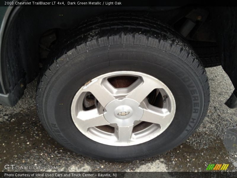 Dark Green Metallic / Light Oak 2003 Chevrolet TrailBlazer LT 4x4