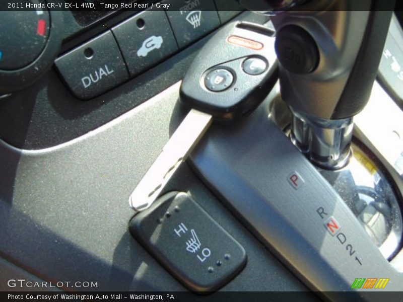 Tango Red Pearl / Gray 2011 Honda CR-V EX-L 4WD