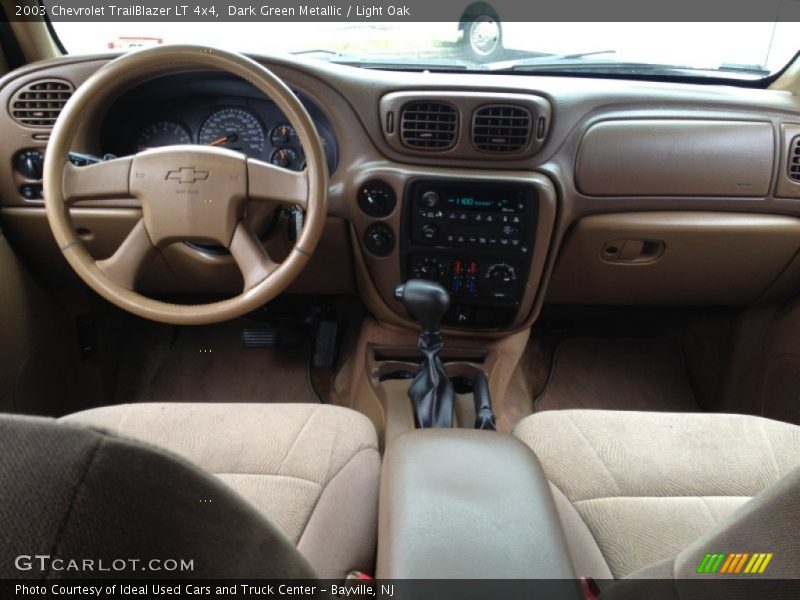 Dark Green Metallic / Light Oak 2003 Chevrolet TrailBlazer LT 4x4