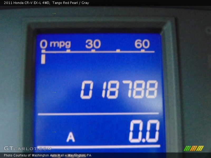 Tango Red Pearl / Gray 2011 Honda CR-V EX-L 4WD
