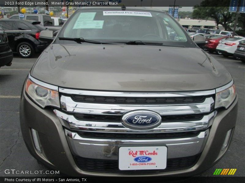 Mineral Gray Metallic / Charcoal Black 2013 Ford Edge Limited