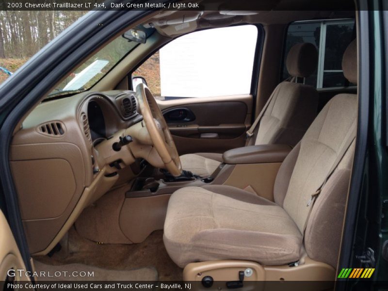 Dark Green Metallic / Light Oak 2003 Chevrolet TrailBlazer LT 4x4