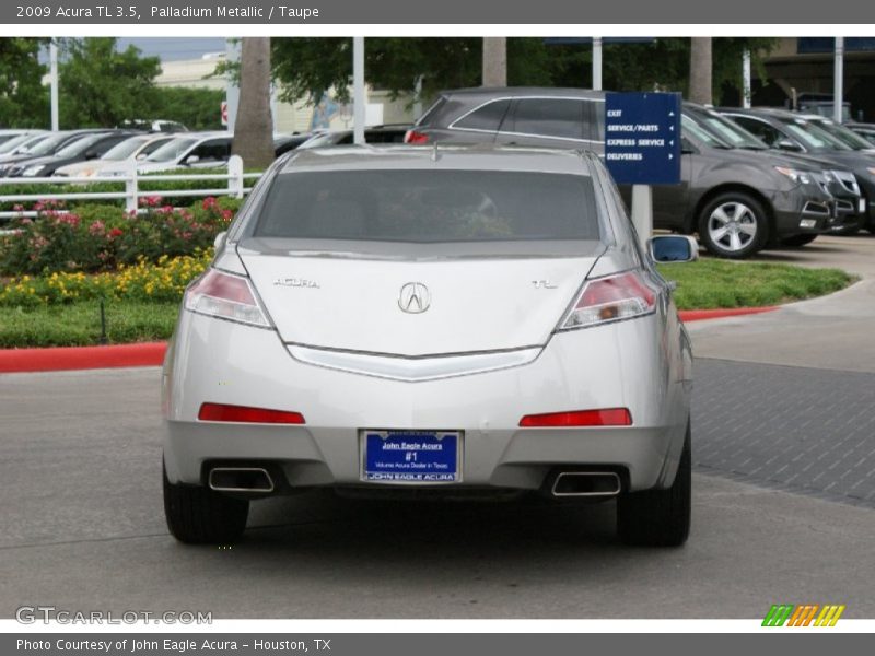 Palladium Metallic / Taupe 2009 Acura TL 3.5