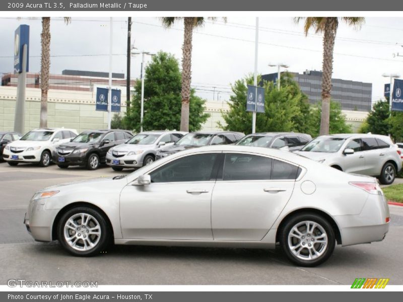 Palladium Metallic / Taupe 2009 Acura TL 3.5