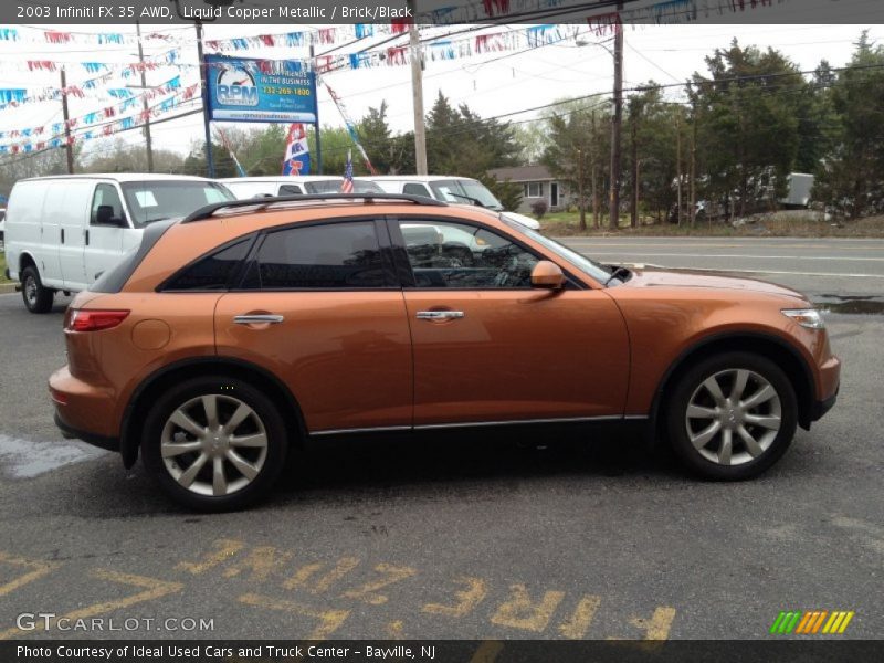 Liquid Copper Metallic / Brick/Black 2003 Infiniti FX 35 AWD