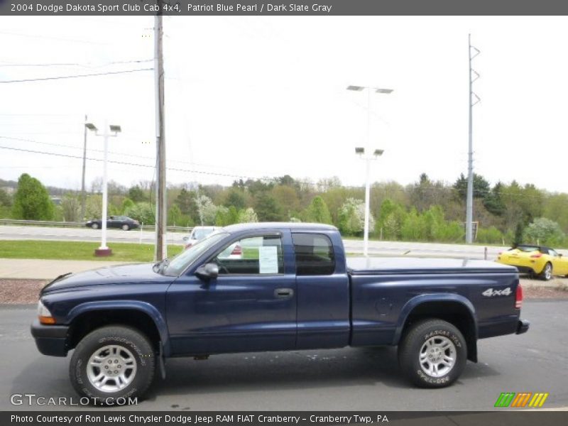 Patriot Blue Pearl / Dark Slate Gray 2004 Dodge Dakota Sport Club Cab 4x4