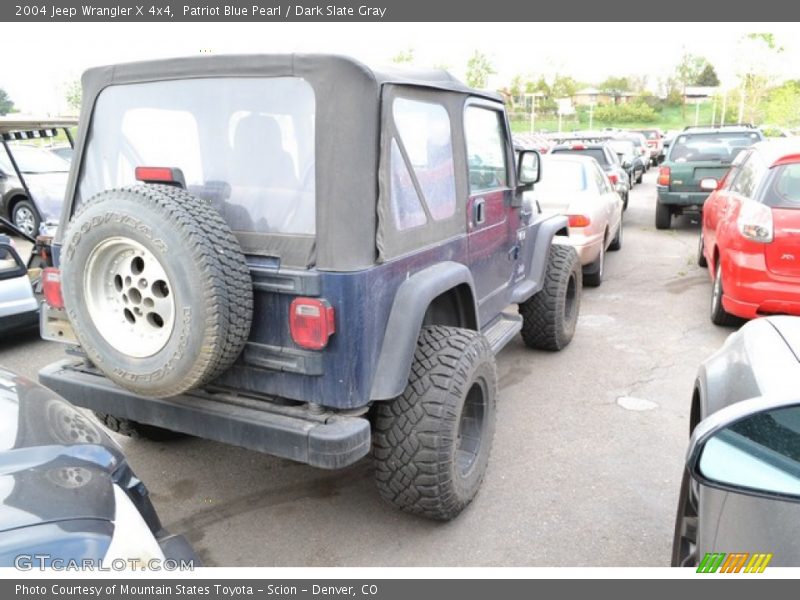 Patriot Blue Pearl / Dark Slate Gray 2004 Jeep Wrangler X 4x4