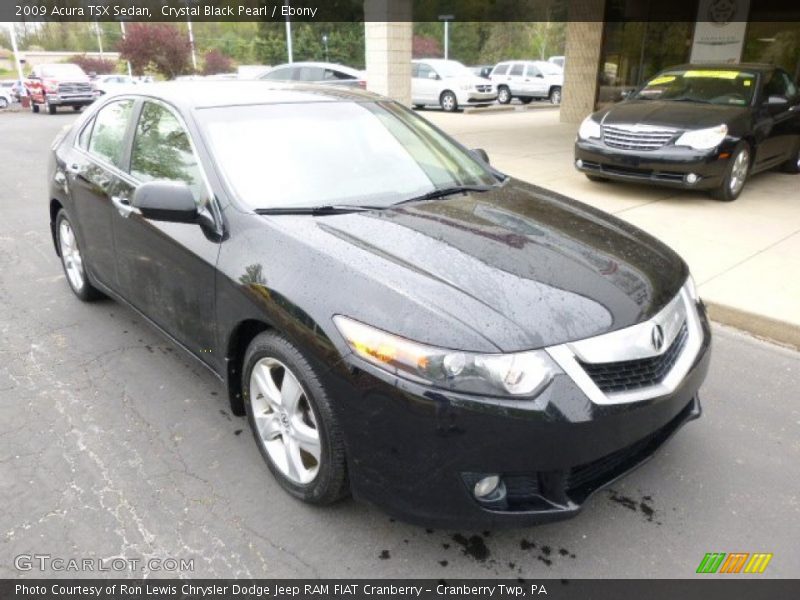 Crystal Black Pearl / Ebony 2009 Acura TSX Sedan