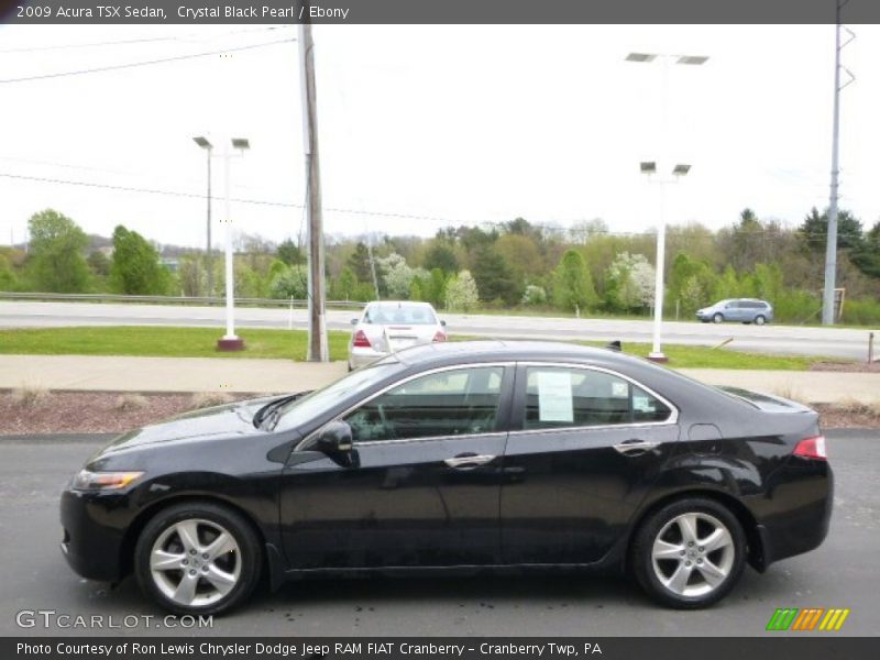 Crystal Black Pearl / Ebony 2009 Acura TSX Sedan