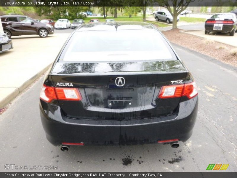 Crystal Black Pearl / Ebony 2009 Acura TSX Sedan