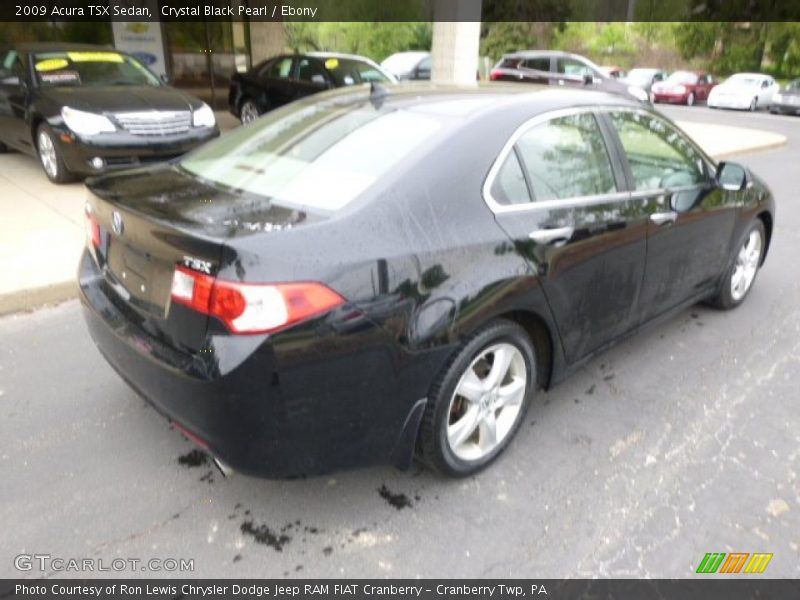 Crystal Black Pearl / Ebony 2009 Acura TSX Sedan