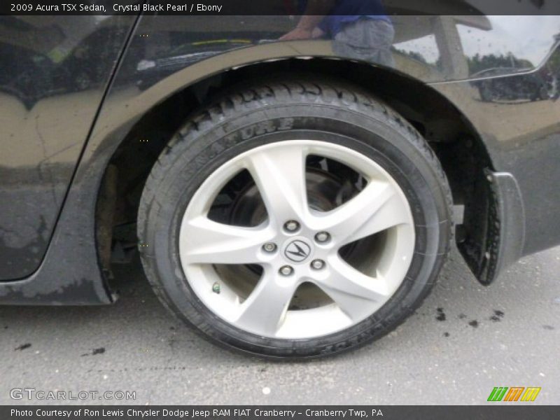 Crystal Black Pearl / Ebony 2009 Acura TSX Sedan
