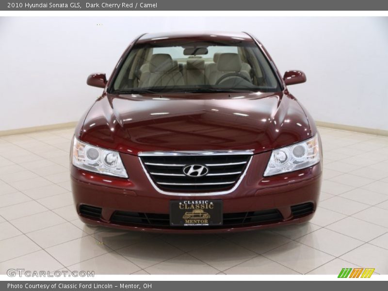 Dark Cherry Red / Camel 2010 Hyundai Sonata GLS