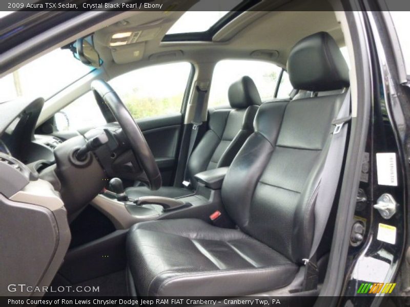 Crystal Black Pearl / Ebony 2009 Acura TSX Sedan