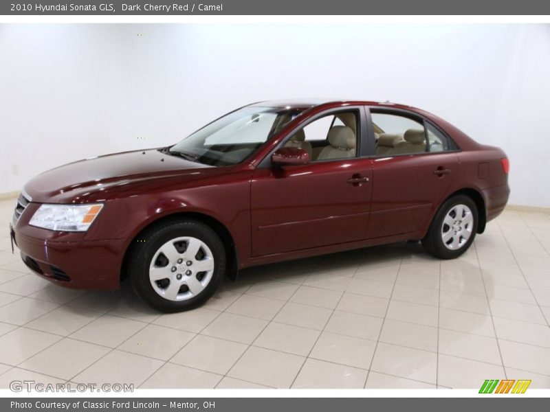 Dark Cherry Red / Camel 2010 Hyundai Sonata GLS
