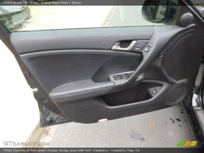 Crystal Black Pearl / Ebony 2009 Acura TSX Sedan