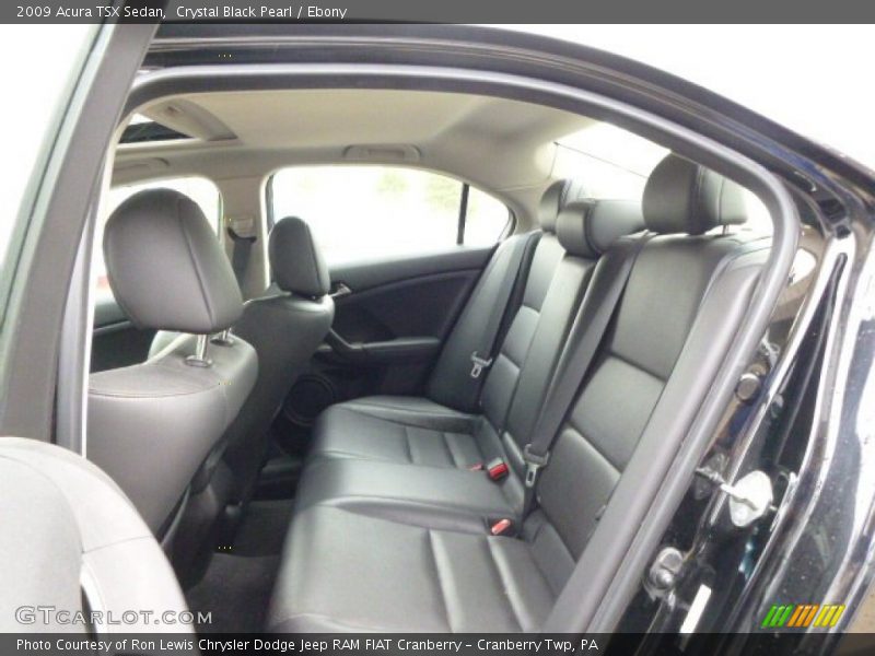 Crystal Black Pearl / Ebony 2009 Acura TSX Sedan