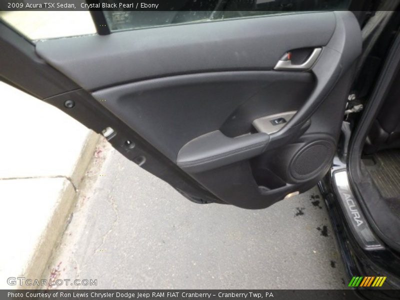 Crystal Black Pearl / Ebony 2009 Acura TSX Sedan