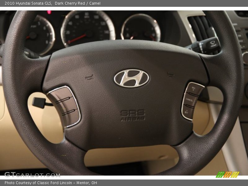 Dark Cherry Red / Camel 2010 Hyundai Sonata GLS