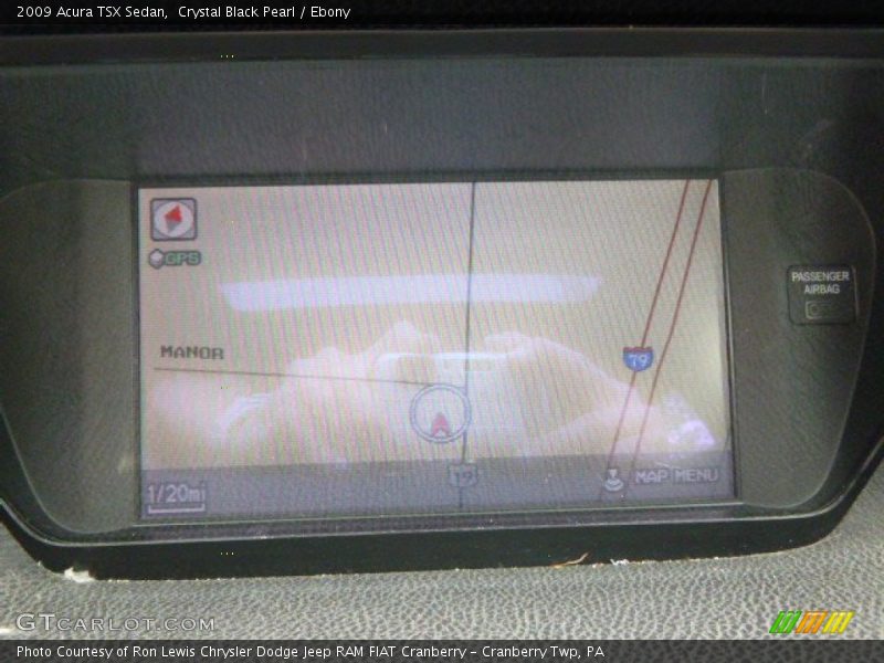 Crystal Black Pearl / Ebony 2009 Acura TSX Sedan