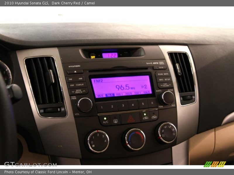 Dark Cherry Red / Camel 2010 Hyundai Sonata GLS