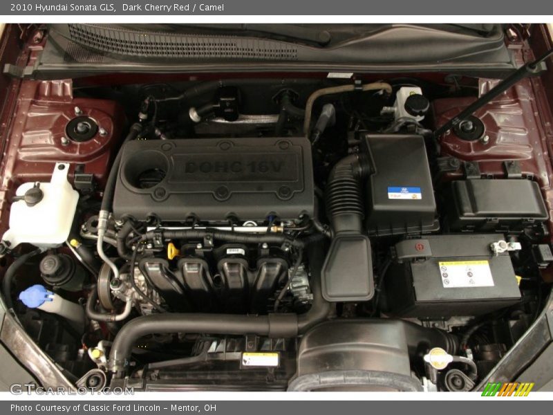 Dark Cherry Red / Camel 2010 Hyundai Sonata GLS