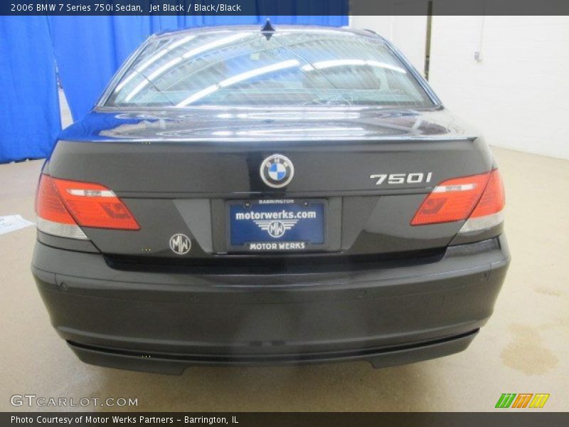 Jet Black / Black/Black 2006 BMW 7 Series 750i Sedan