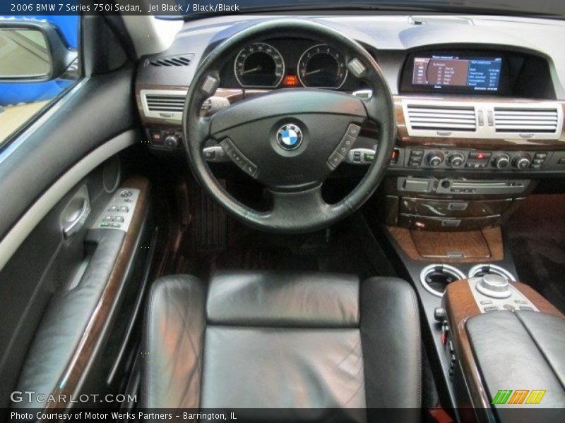 Jet Black / Black/Black 2006 BMW 7 Series 750i Sedan