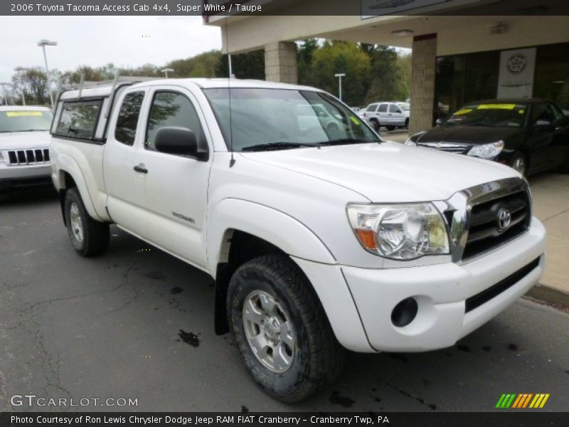 Super White / Taupe 2006 Toyota Tacoma Access Cab 4x4