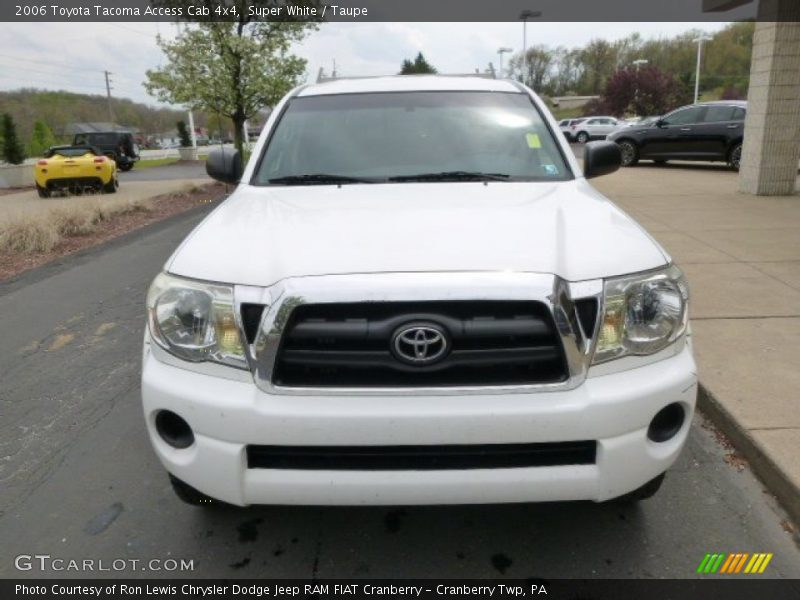 Super White / Taupe 2006 Toyota Tacoma Access Cab 4x4