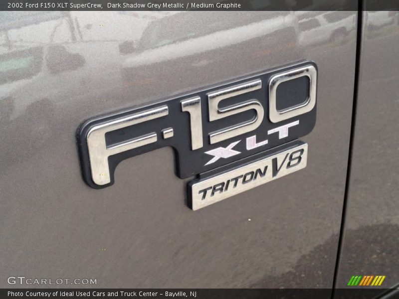 Dark Shadow Grey Metallic / Medium Graphite 2002 Ford F150 XLT SuperCrew