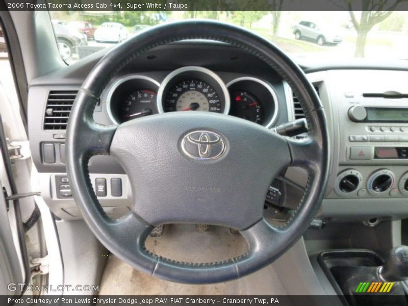 Super White / Taupe 2006 Toyota Tacoma Access Cab 4x4