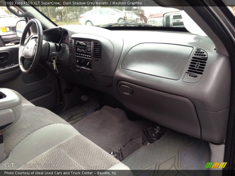 Dark Shadow Grey Metallic / Medium Graphite 2002 Ford F150 XLT SuperCrew