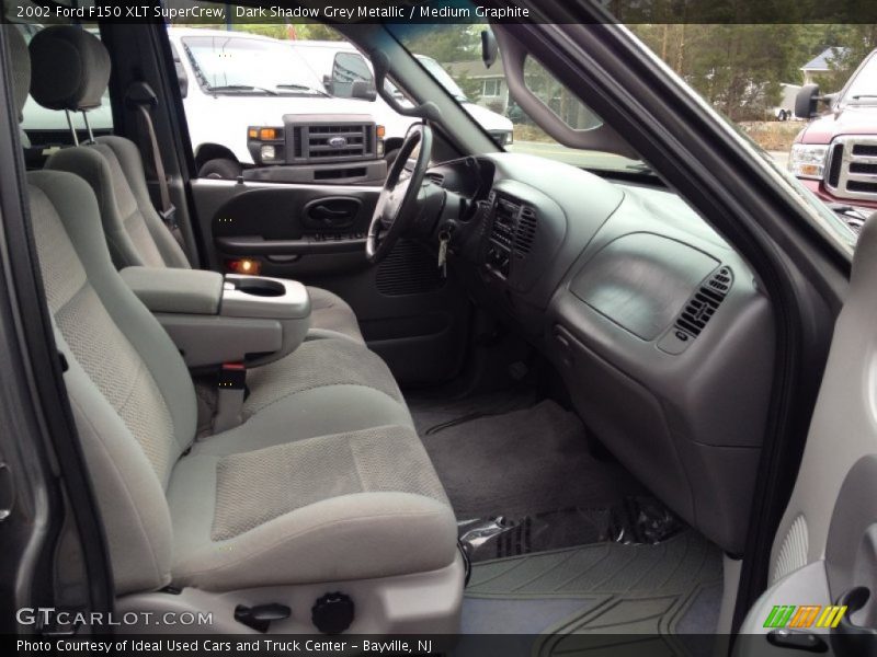 Dark Shadow Grey Metallic / Medium Graphite 2002 Ford F150 XLT SuperCrew