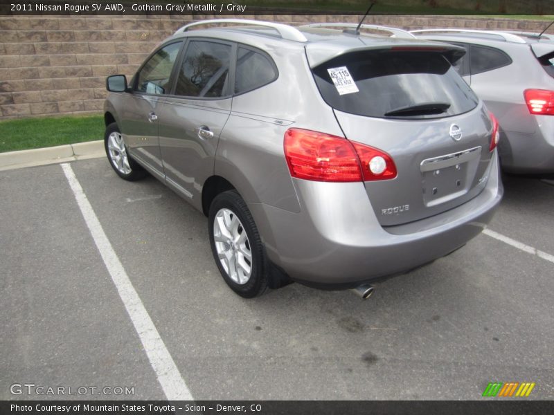 Gotham Gray Metallic / Gray 2011 Nissan Rogue SV AWD