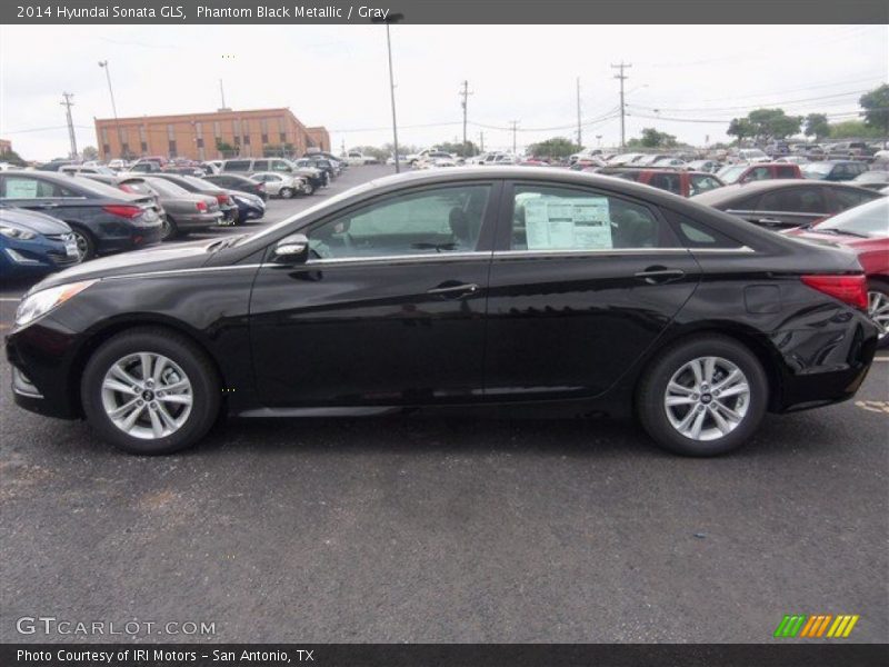 Phantom Black Metallic / Gray 2014 Hyundai Sonata GLS