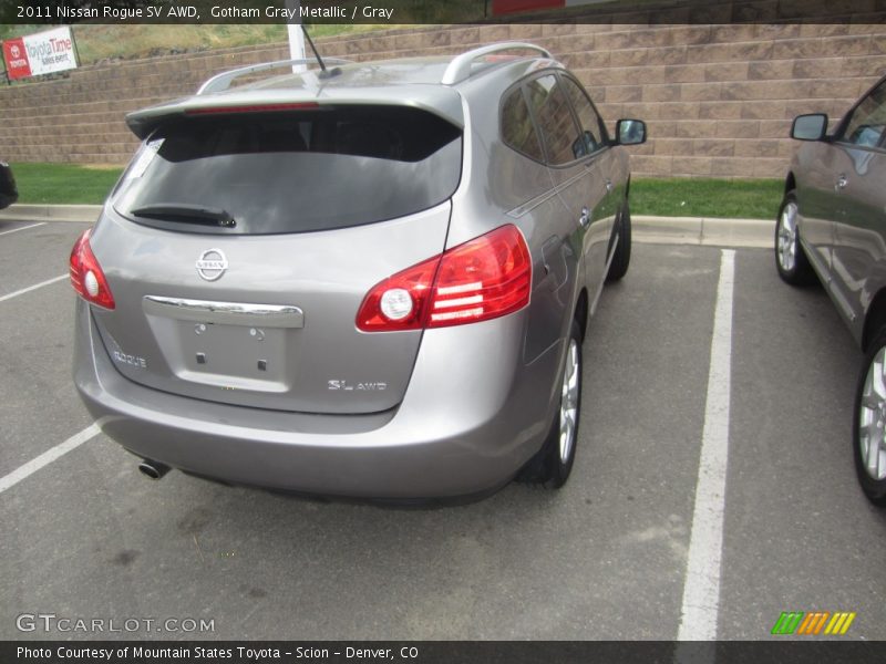 Gotham Gray Metallic / Gray 2011 Nissan Rogue SV AWD