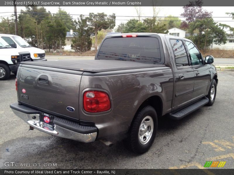 Dark Shadow Grey Metallic / Medium Graphite 2002 Ford F150 XLT SuperCrew