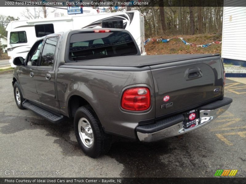 Dark Shadow Grey Metallic / Medium Graphite 2002 Ford F150 XLT SuperCrew