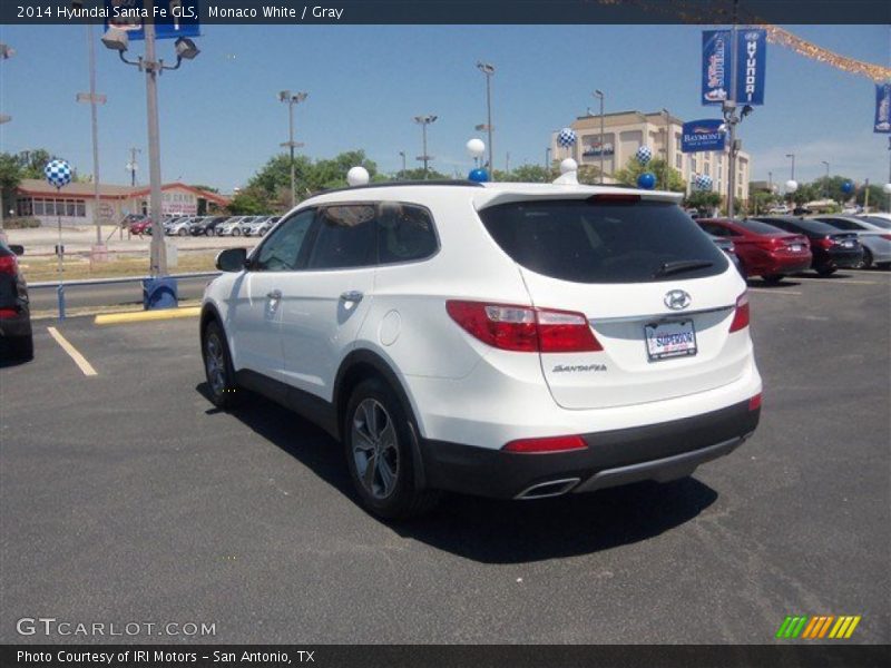 Monaco White / Gray 2014 Hyundai Santa Fe GLS