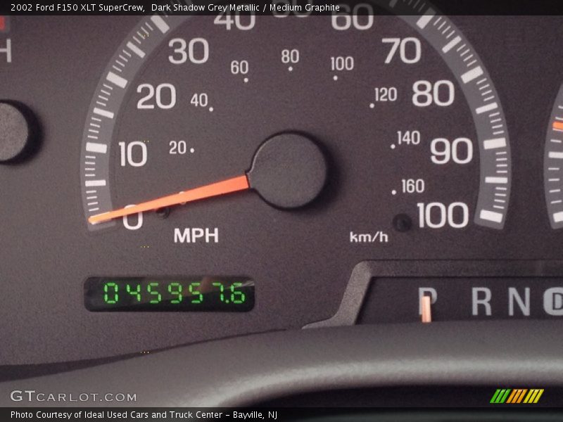 Dark Shadow Grey Metallic / Medium Graphite 2002 Ford F150 XLT SuperCrew