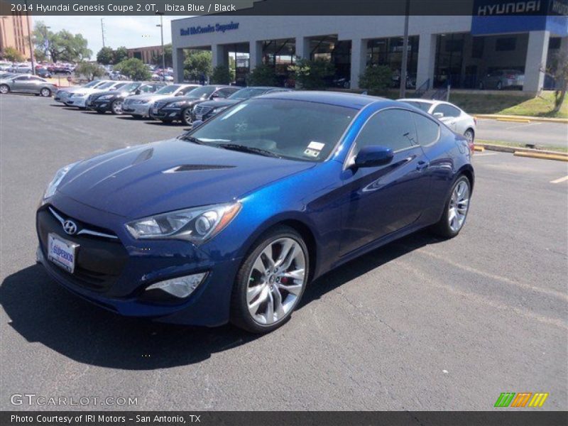 Ibiza Blue / Black 2014 Hyundai Genesis Coupe 2.0T