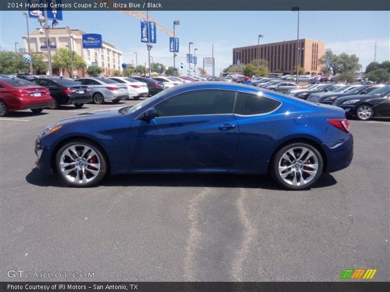 Ibiza Blue / Black 2014 Hyundai Genesis Coupe 2.0T