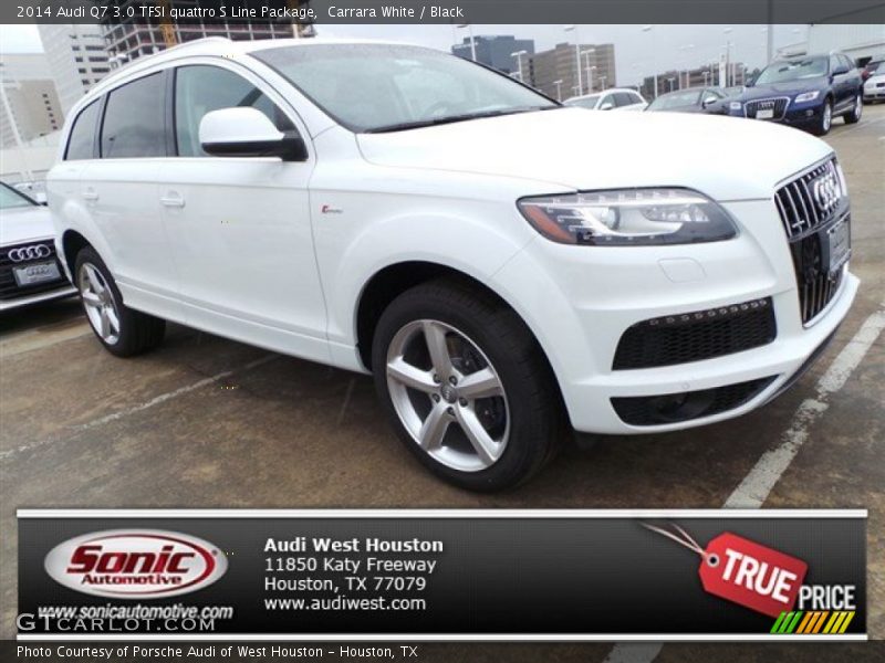 Carrara White / Black 2014 Audi Q7 3.0 TFSI quattro S Line Package