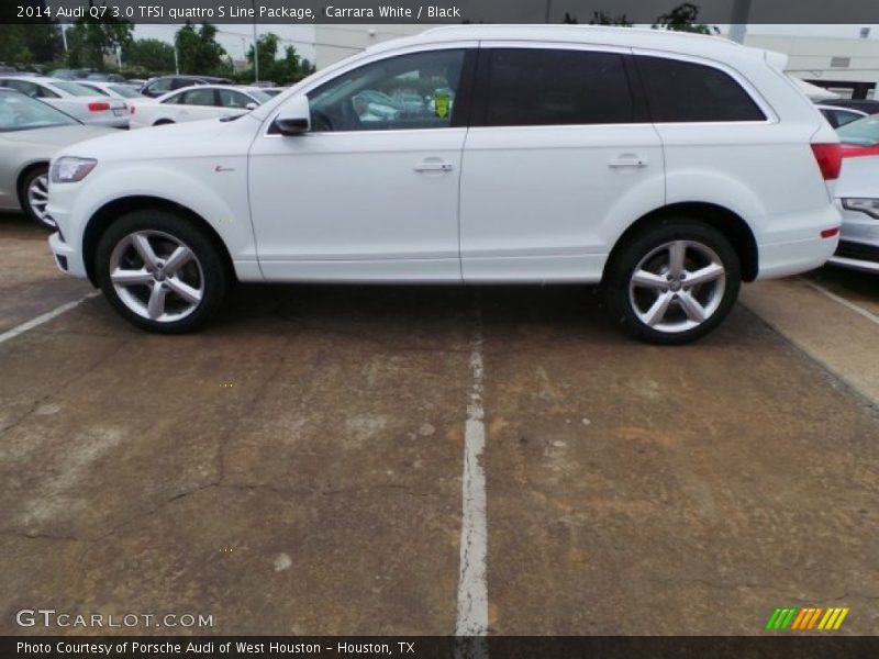 Carrara White / Black 2014 Audi Q7 3.0 TFSI quattro S Line Package