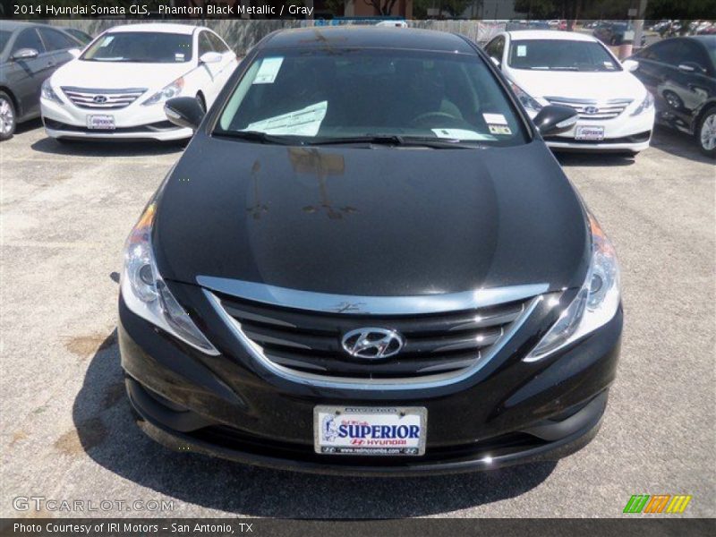 Phantom Black Metallic / Gray 2014 Hyundai Sonata GLS