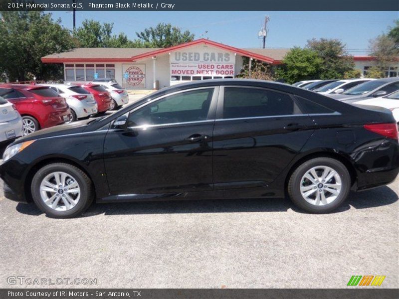 Phantom Black Metallic / Gray 2014 Hyundai Sonata GLS