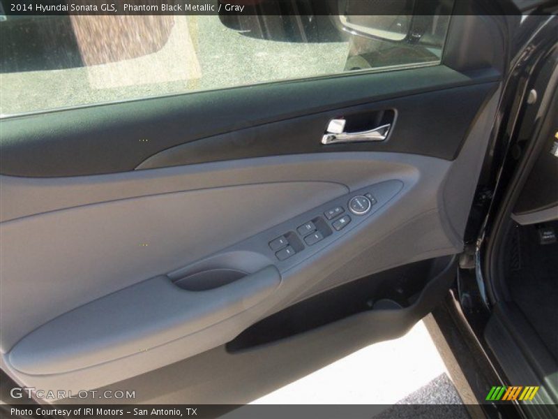Phantom Black Metallic / Gray 2014 Hyundai Sonata GLS